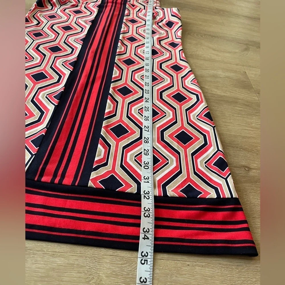 Michael Kors Geometric Pattern Sleeveless Dress SZ S
